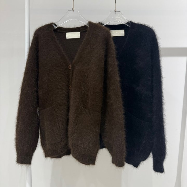 Neroli36 - Korean Women Fashion - #restrostyle - M Mink Knit Cardigan