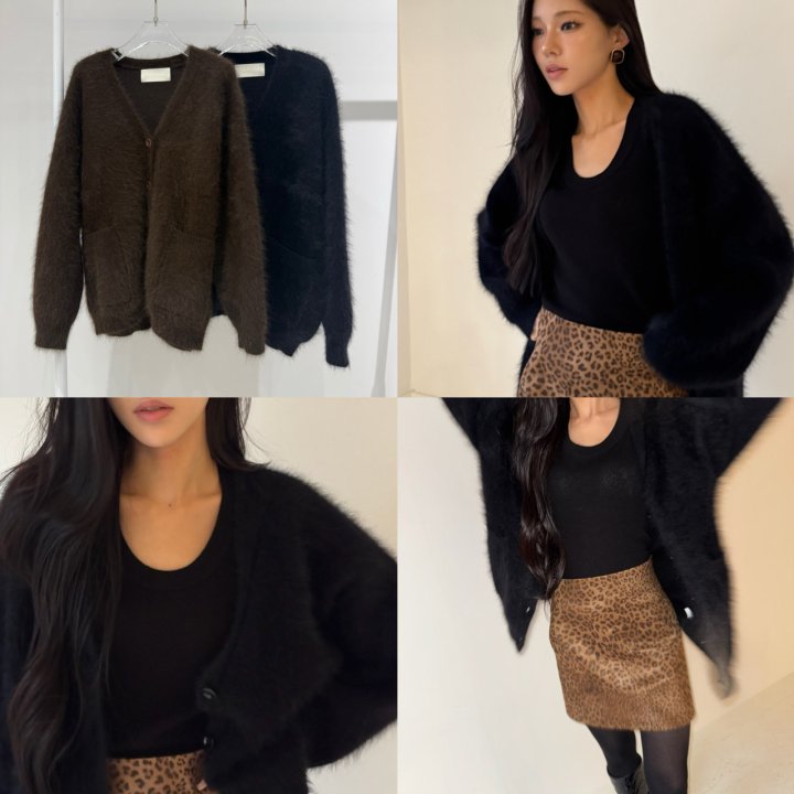 Neroli36 - Korean Women Fashion - #shopsmall - M Mink Knit Cardigan - 4