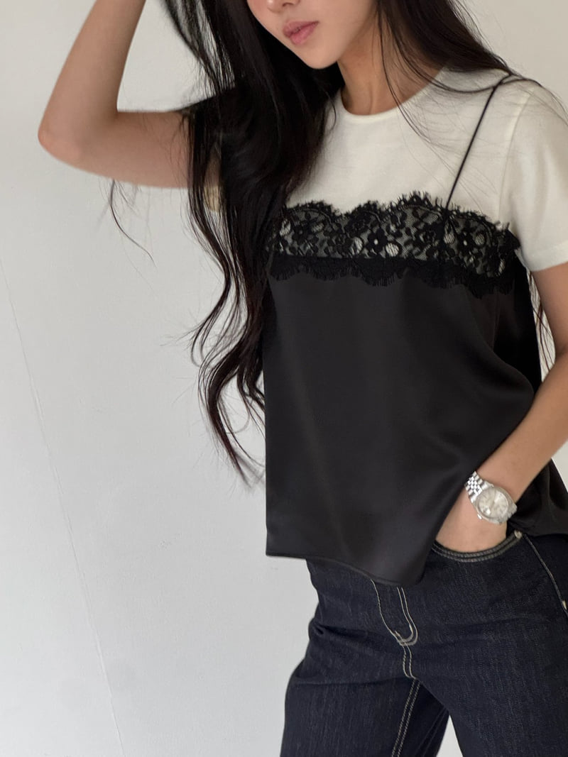 Neroli36 - Korean Women Fashion - #thelittlethings - Blooming Short Sleeve Tee - 6