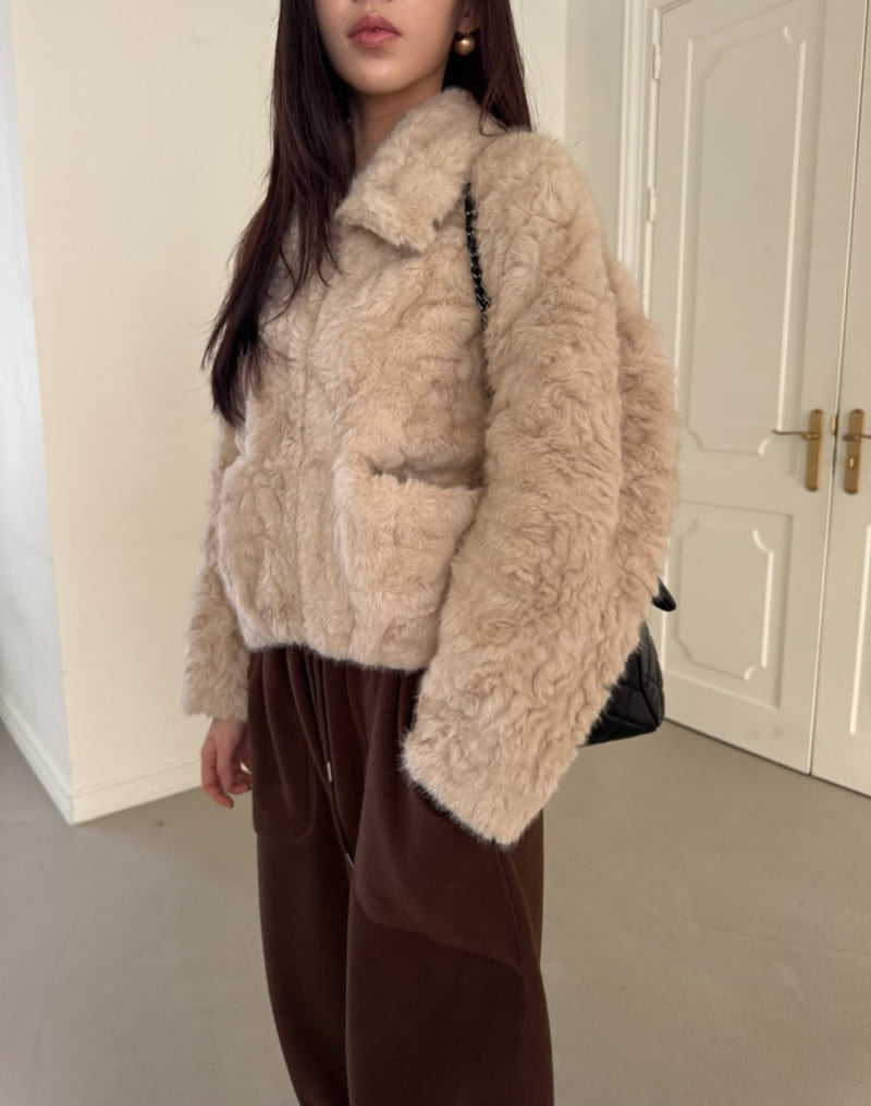Neroli36 - Korean Women Fashion - #vintageinspired - M Rabbit Soft Zip-Up Jacket - 12