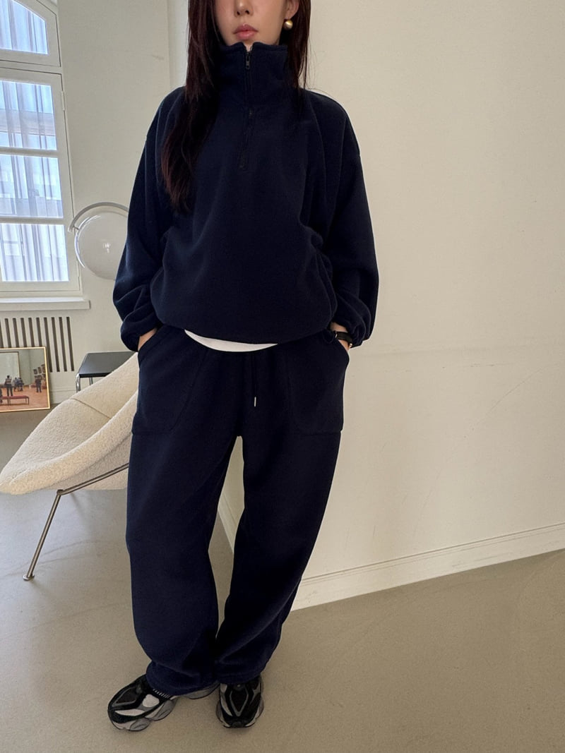 Neroli36 - Korean Women Fashion - #vintageinspired - H Curve Fleece Pants - 11