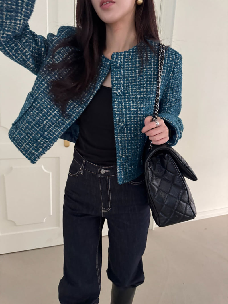 Neroli36 - Korean Women Fashion - #vintagekidsstyle - Charles Crop Jacket - 9