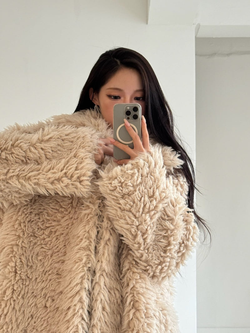Neroli36 - Korean Women Fashion - #vintagekidsstyle - Ray Shearling Coat - 8