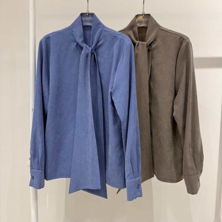 Neroli36 - Korean Women Fashion - #vintagekidsstyle - Jack Tie Blouse