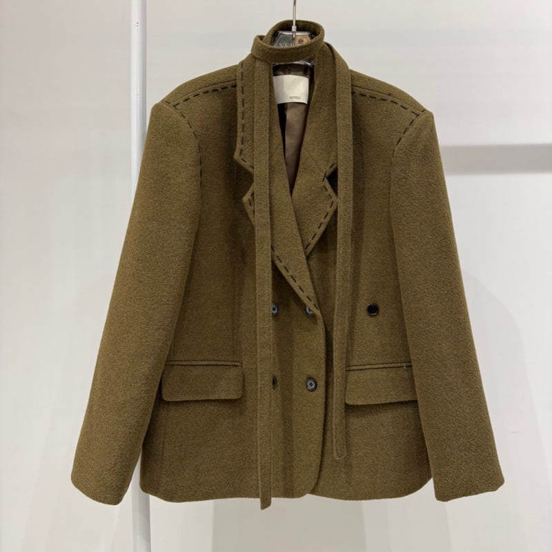 Neroli36 - Korean Women Fashion - #womensfashion - H Hand Stitch Jacket - 2