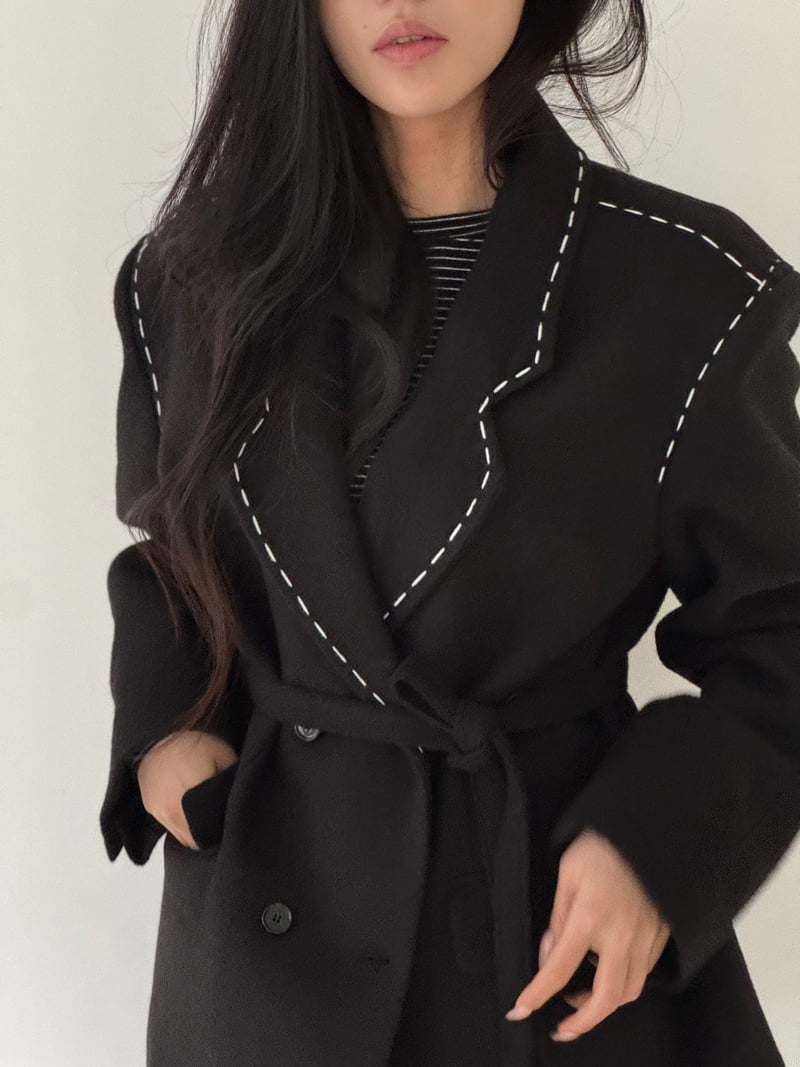 Neroli36 - Korean Women Fashion - #womensfashion - H Hand Stitch Jacket - 6