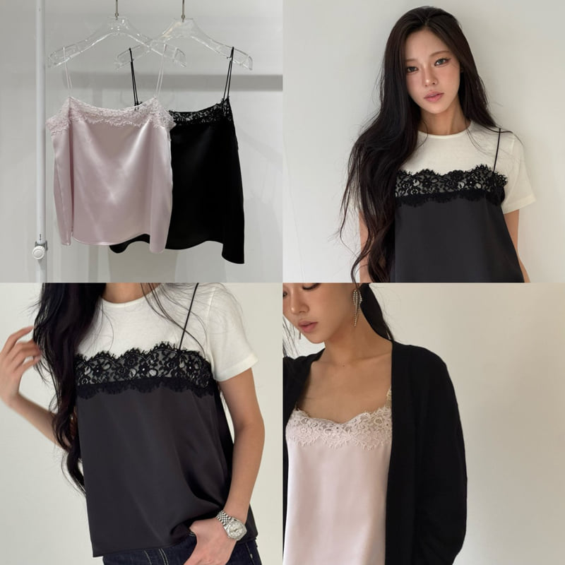 Neroli36 - Korean Women Fashion - #momslook - Cord Lace Blouse - 4