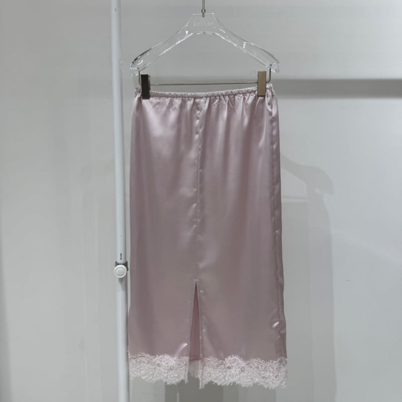 Neroli36 - Korean Women Fashion - #womensfashion - Cord Satin Skirt - 3