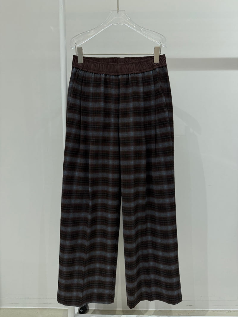 Neroli36 - Korean Women Fashion - #womensfashion - Check Pleated Pants - 2
