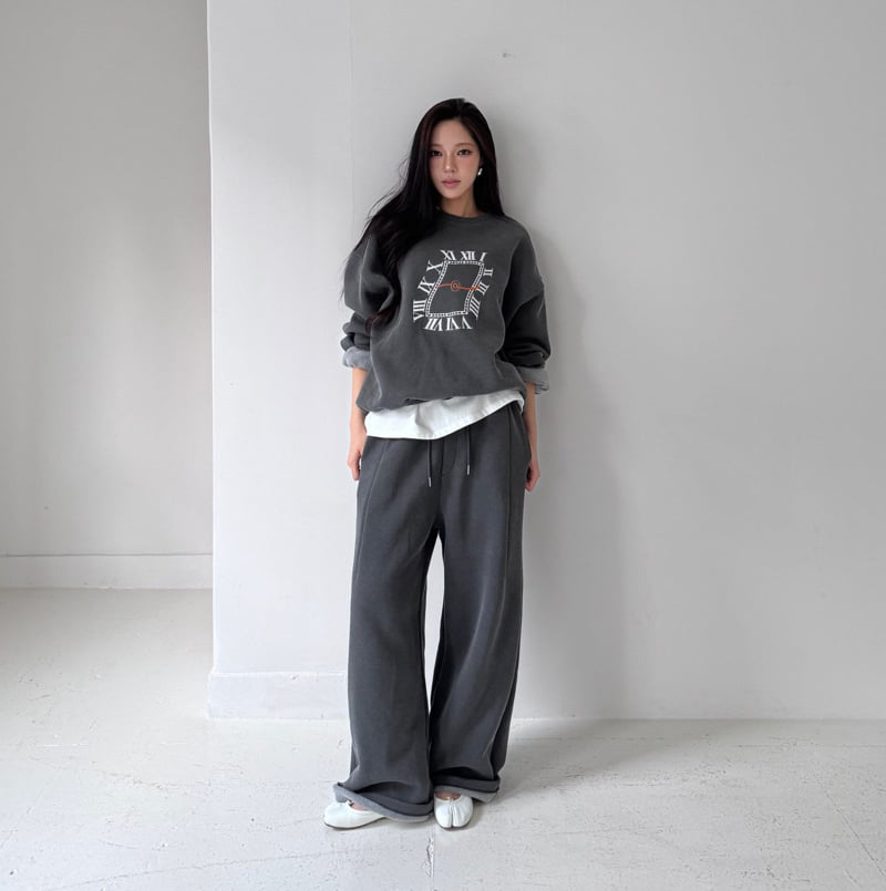 Neroli36 - Korean Women Fashion - #womensfashion - Heavy Pigment Brushed Pants - 11
