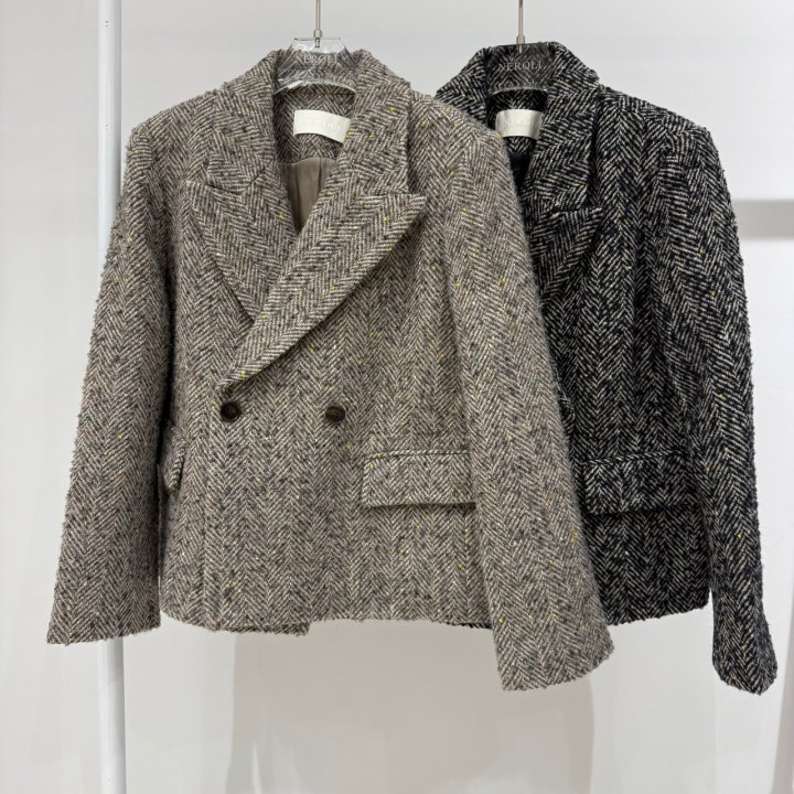 Neroli36 - Korean Women Fashion - #womensfashion - M Herringbone Jacket