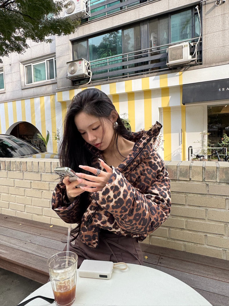 Neroli36 - Korean Women Fashion - #womensfashion - M Leopard Padding Jacket - 10