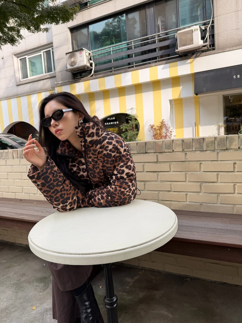 Neroli36 - Korean Women Fashion - #womensfashion - M Leopard Padding Jacket - 12