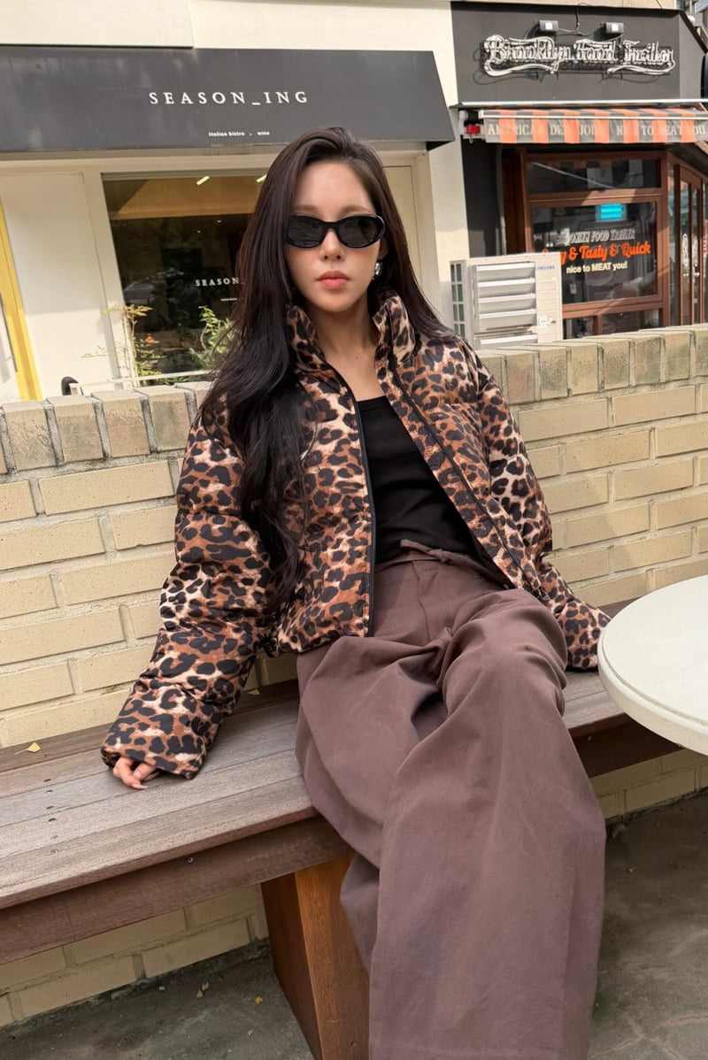 Neroli36 - Korean Women Fashion - #womensfashion - M Leopard Padding Jacket - 6