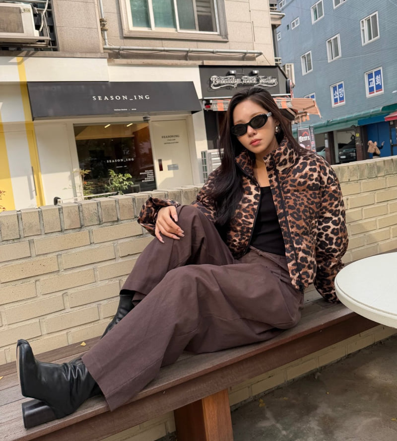 Neroli36 - Korean Women Fashion - #womensfashion - M Leopard Padding Jacket - 8