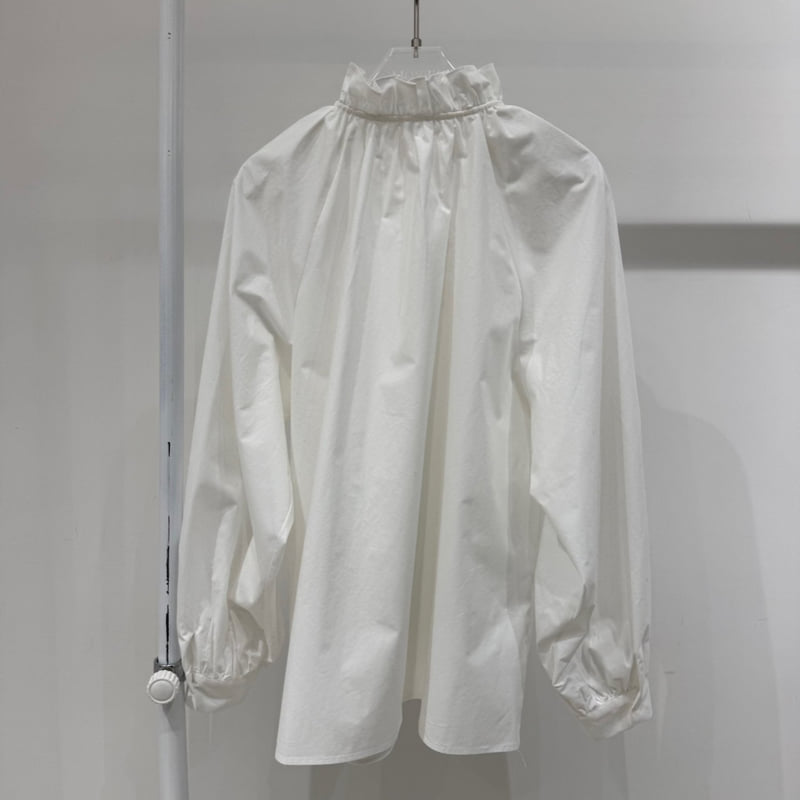 Neroli36 - Korean Women Fashion - #womensfashion - Peach Frill Blouse - 3