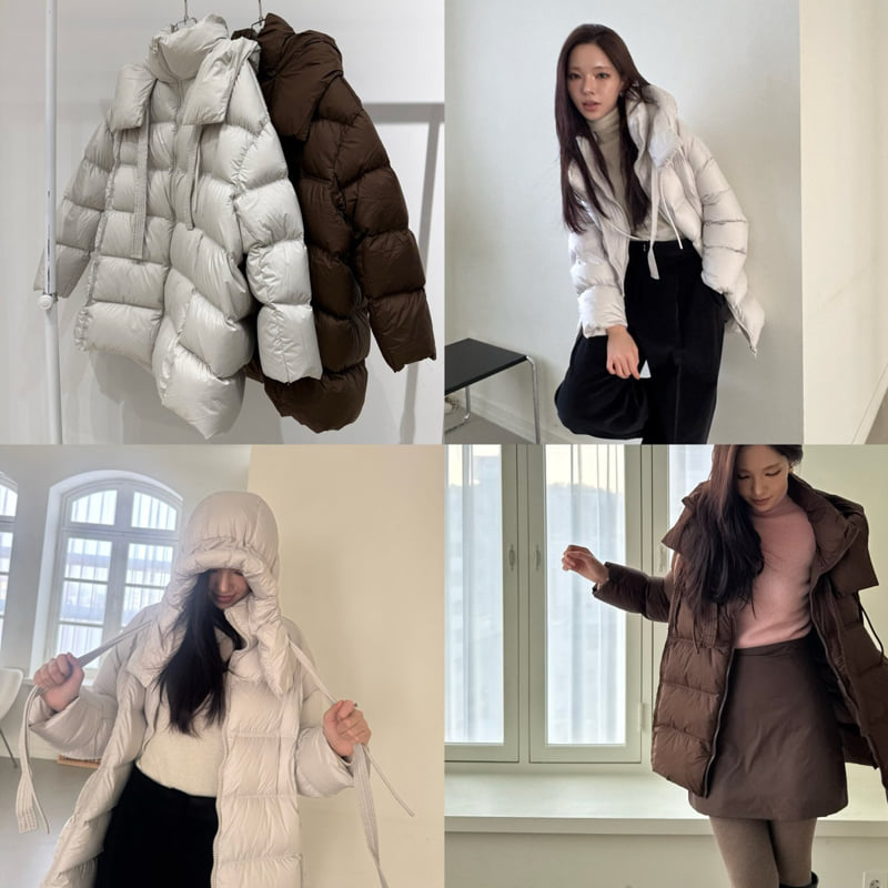 Neroli36 - Korean Women Fashion - #momslook - M Lemer Half Padding Jacket - 4
