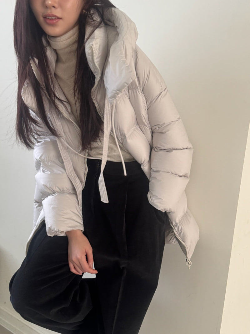 Neroli36 - Korean Women Fashion - #womensfashion - M Lemer Half Padding Jacket - 6