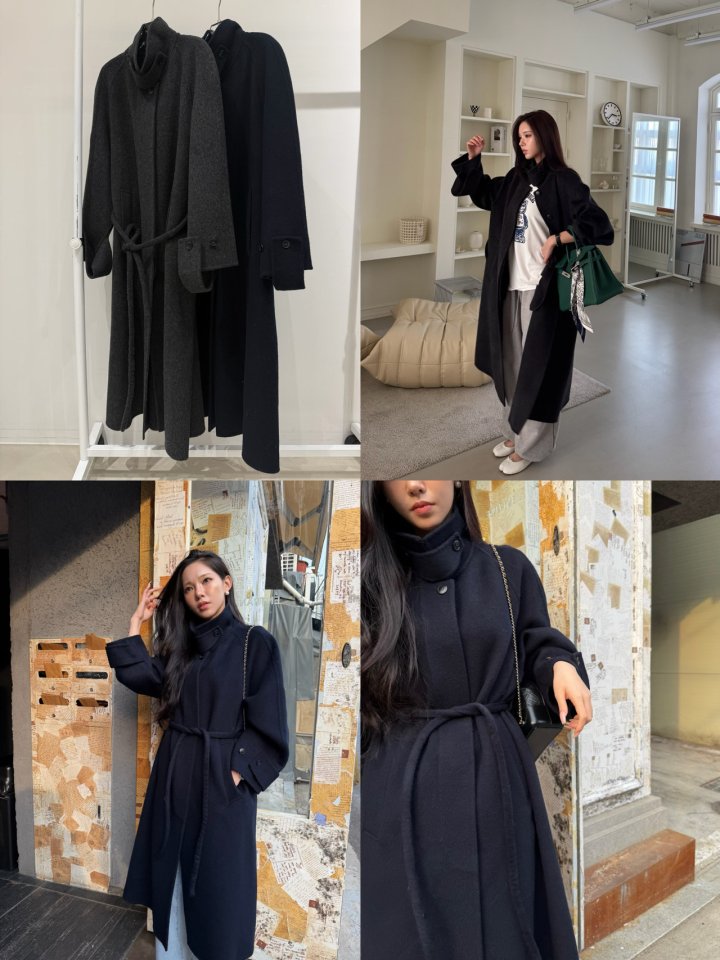Neroli36 - Korean Women Fashion - #momslook - M Handmade Wool Coat - 4