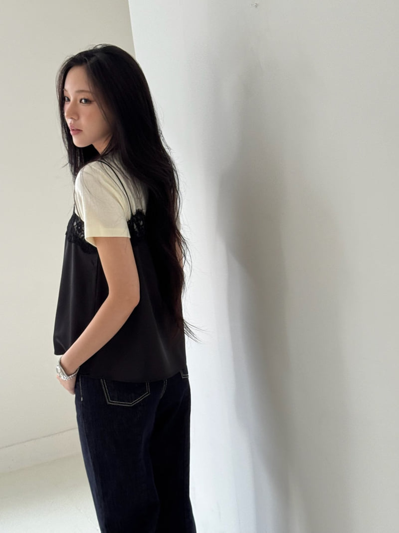 Neroli36 - Korean Women Fashion - #womensfashion - Blooming Short Sleeve Tee - 10