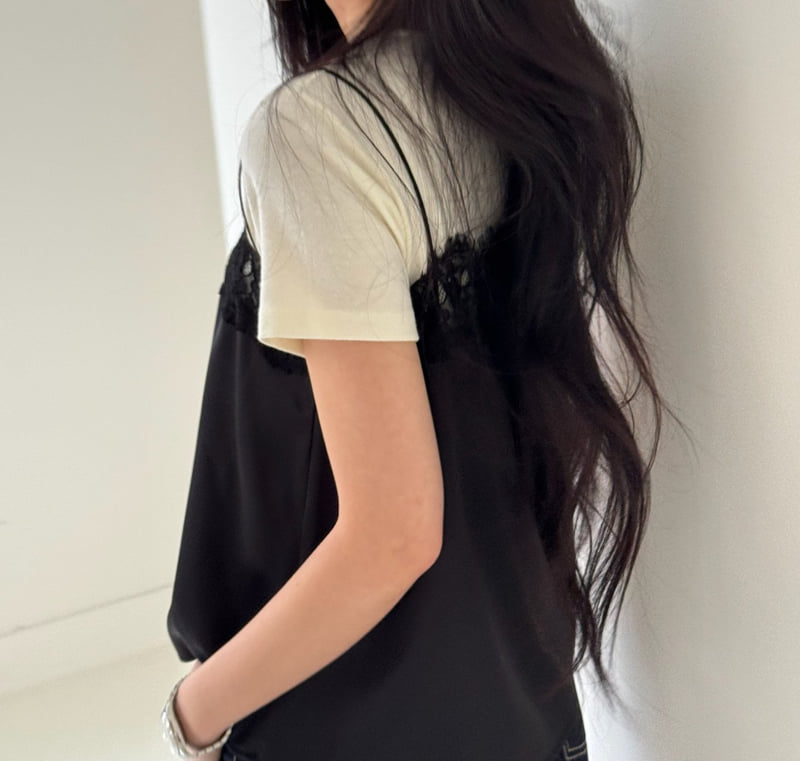 Neroli36 - Korean Women Fashion - #womensfashion - Blooming Short Sleeve Tee - 8