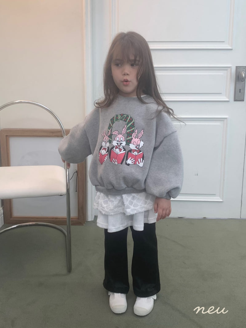 Neu - Korean Children Fashion - #childofig - Bunny Sweatshirt - 5