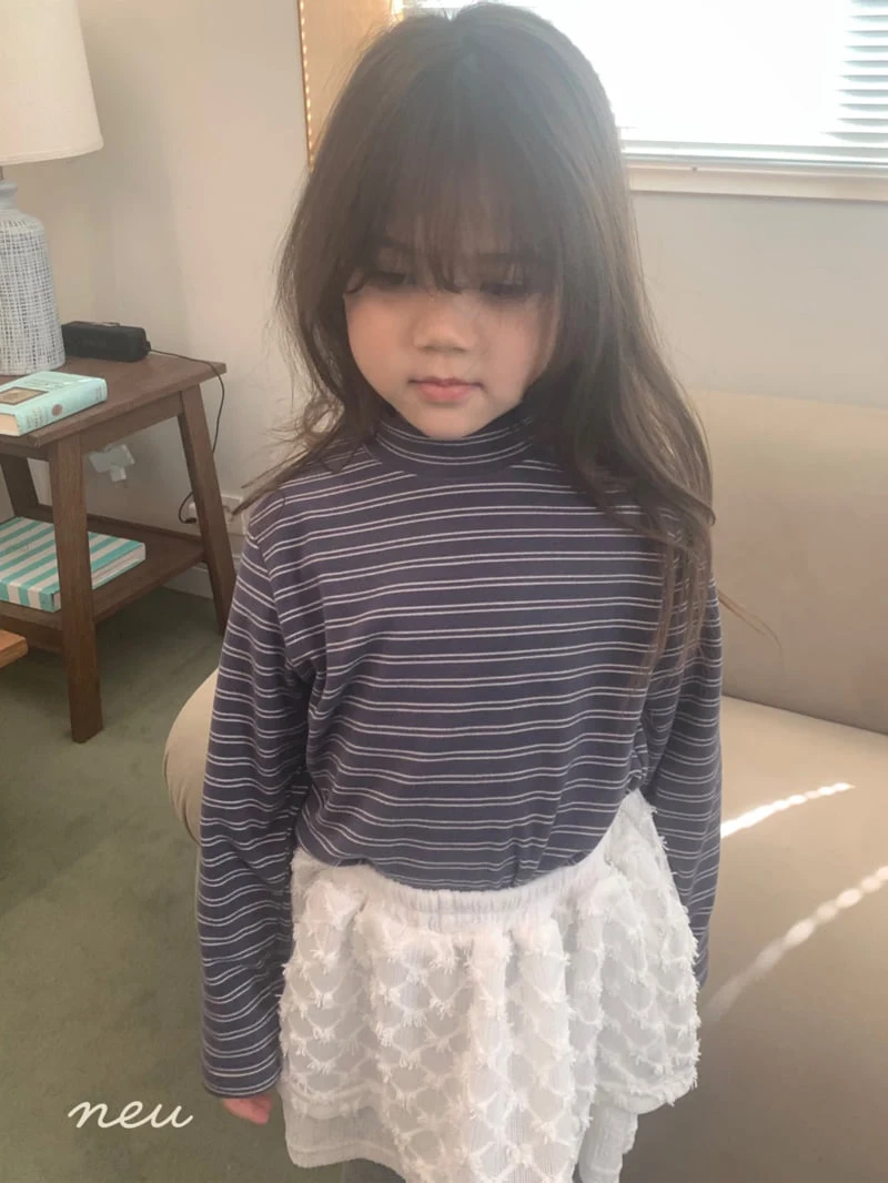 Neu - Korean Children Fashion - #childrensboutique - Mochi Turtleneck Tee - 12