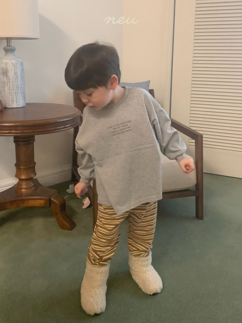 Neu - Korean Children Fashion - #discoveringself - Peach Round Tee - 4