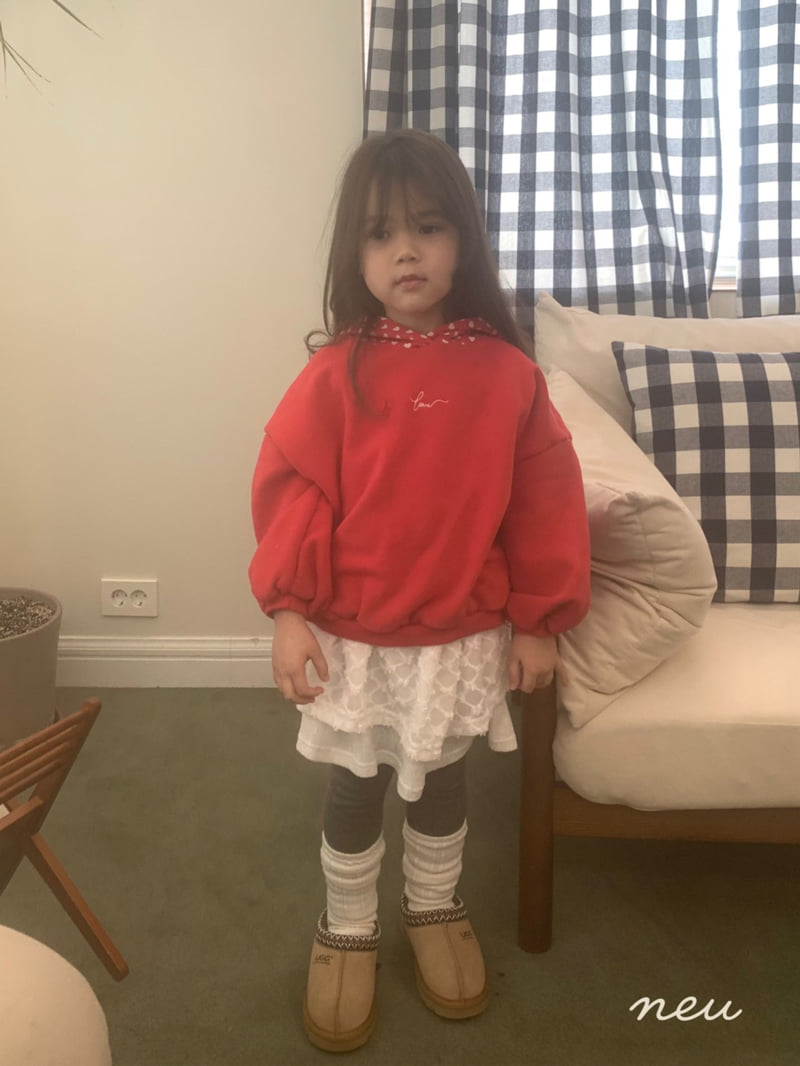 Neu - Korean Children Fashion - #fashionkids - Love Hood Sweatshirt - 12