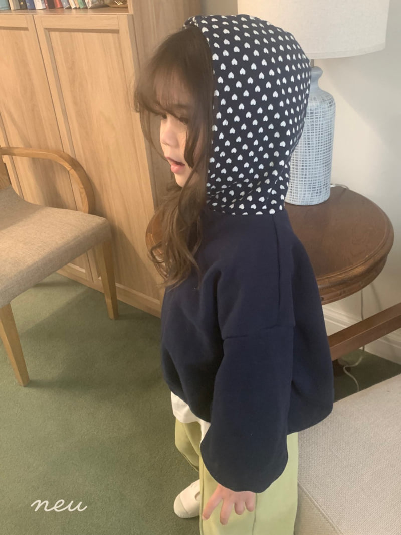 Neu - Korean Children Fashion - #littlefashionista - Love Hood Sweatshirt - 4