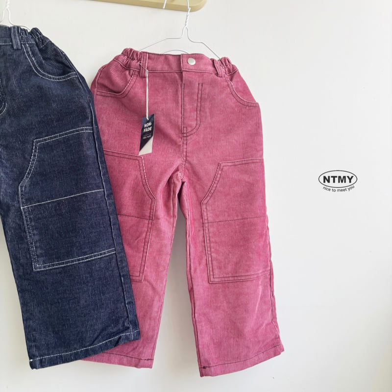Nice To Meet You - Korean Children Fashion - #Kfashion4kids - Denim Corduroy Pants - 5