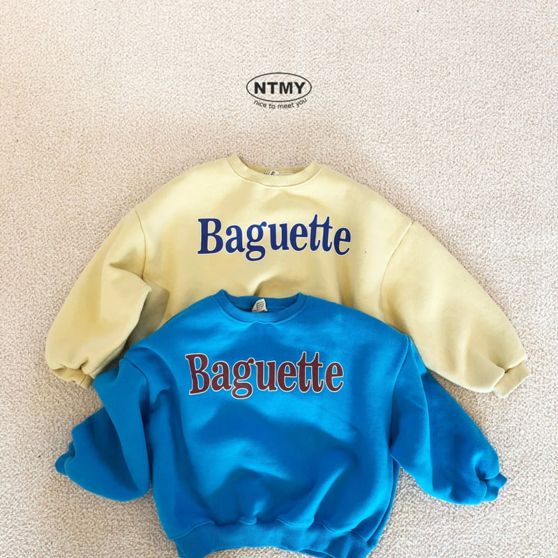 Nice To Meet You - Korean Children Fashion - #childofig - Baguette Sweatshirt - 3