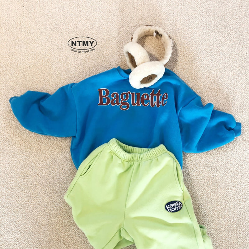 Nice To Meet You - Korean Children Fashion - #childrensboutique - Baguette Sweatshirt - 5