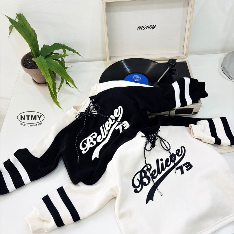 Nice To Meet You - Korean Children Fashion - #childrensboutique - Believe Sweatshirt - 3