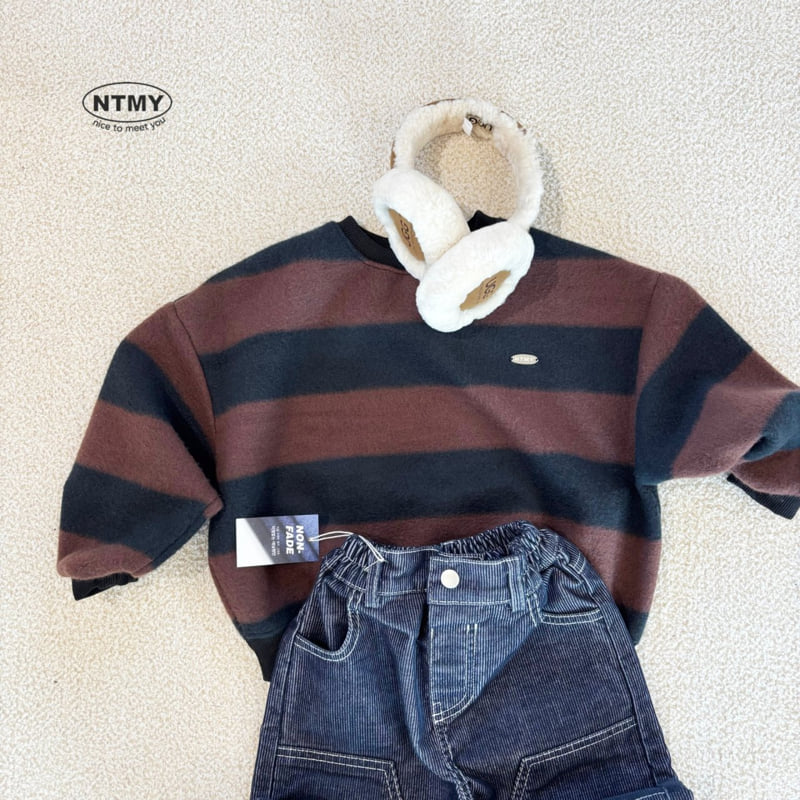 Nice To Meet You - Korean Children Fashion - #childrensboutique - Heygle Stripe Sweatshirt - 7