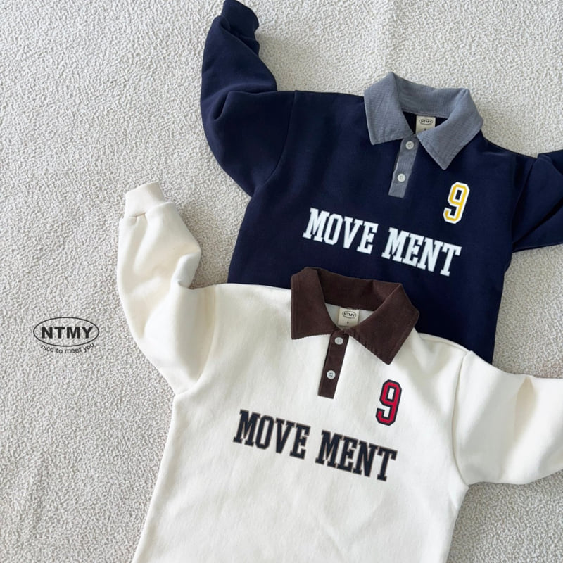Nice To Meet You - Korean Children Fashion - #childrensboutique - Move Collar Sweatshirt - 7