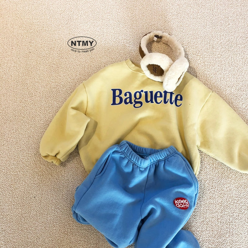 Nice To Meet You - Korean Children Fashion - #designkidswear - Baguette Sweatshirt - 6