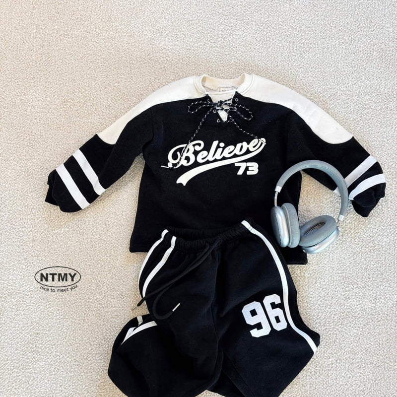 Nice To Meet You - Korean Children Fashion - #childrensboutique - Believe Sweatshirt - 4
