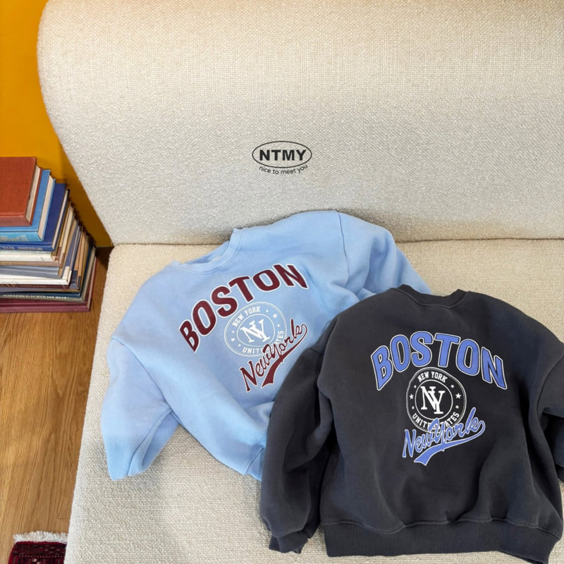 Nice To Meet You - Korean Children Fashion - #discoveringself - Boston Sweatshirt - 10