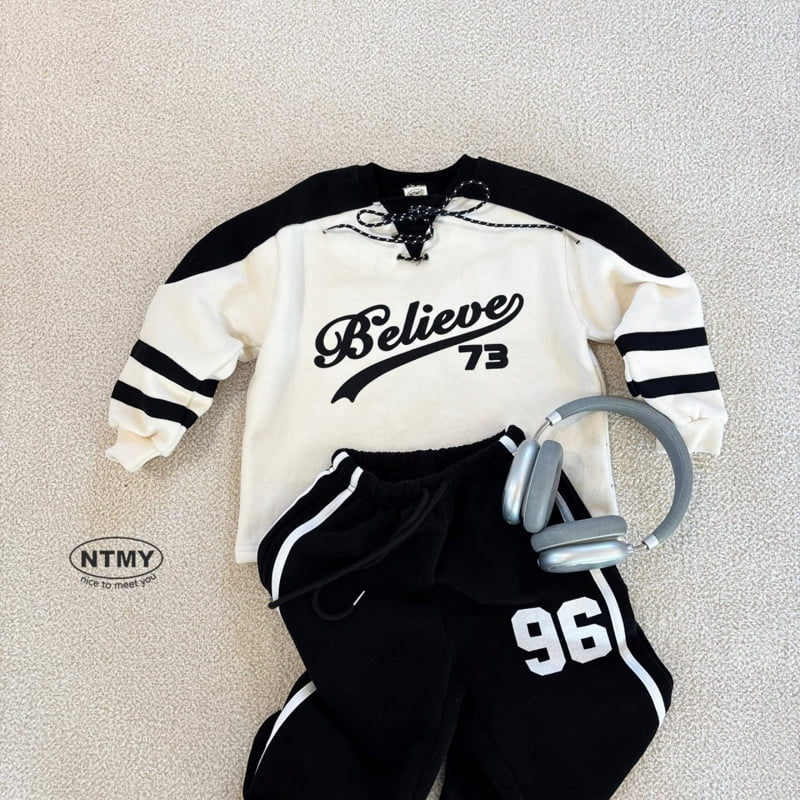Nice To Meet You - Korean Children Fashion - #discoveringself - Believe Sweatshirt - 5