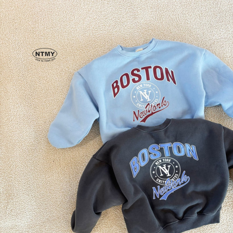 Nice To Meet You - Korean Children Fashion - #fashionkids - Boston Sweatshirt - 11