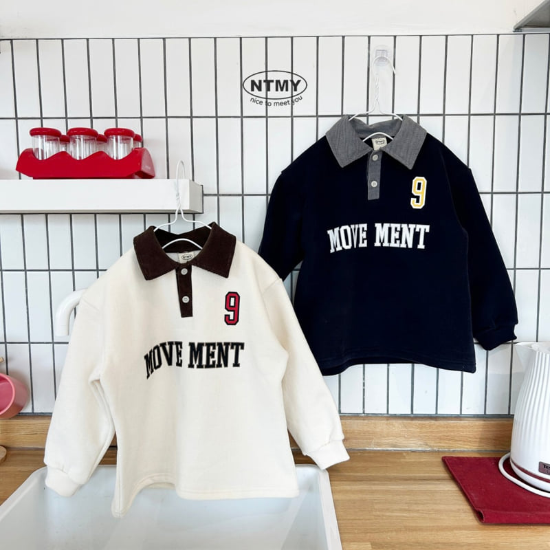 Nice To Meet You - Korean Children Fashion - #fashionkids - Move Collar Sweatshirt - 10