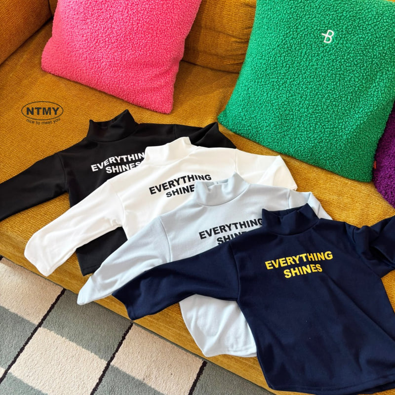 Nice To Meet You - Korean Children Fashion - #kidsshorts - Tangtang Turtleneck Tee - 11
