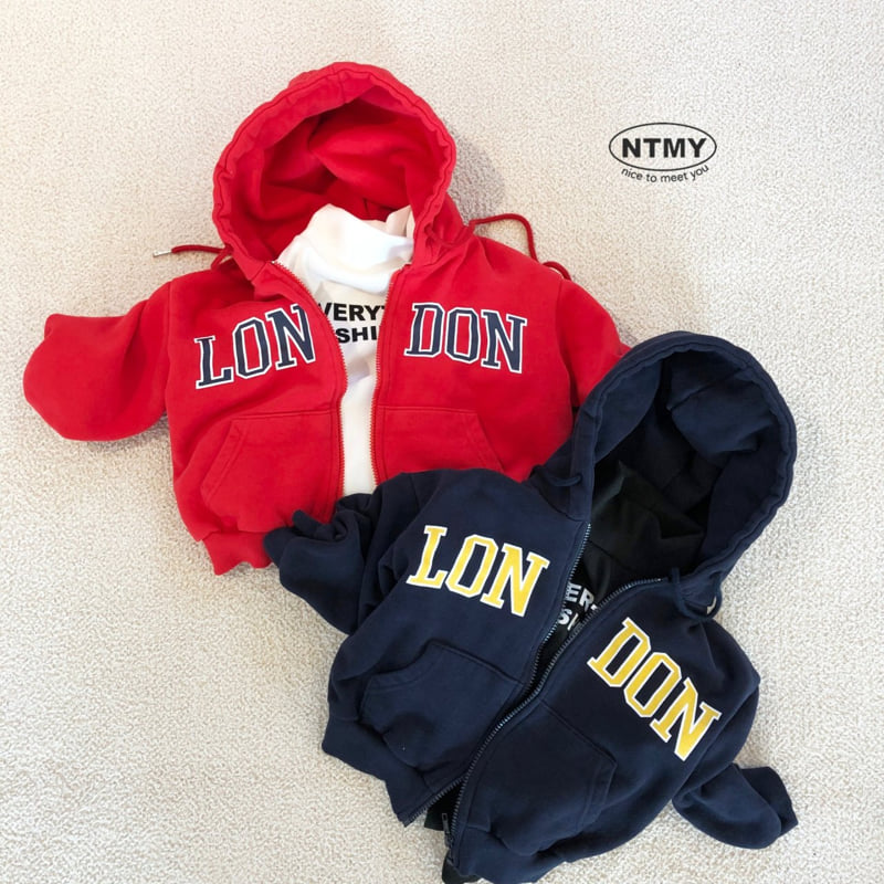 Nice To Meet You - Korean Children Fashion - #kidsshorts - London Hood Zip-up - 3