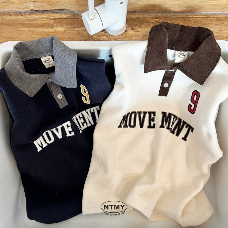 Nice To Meet You - Korean Children Fashion - #kidsshorts - Move Collar Sweatshirt - 11