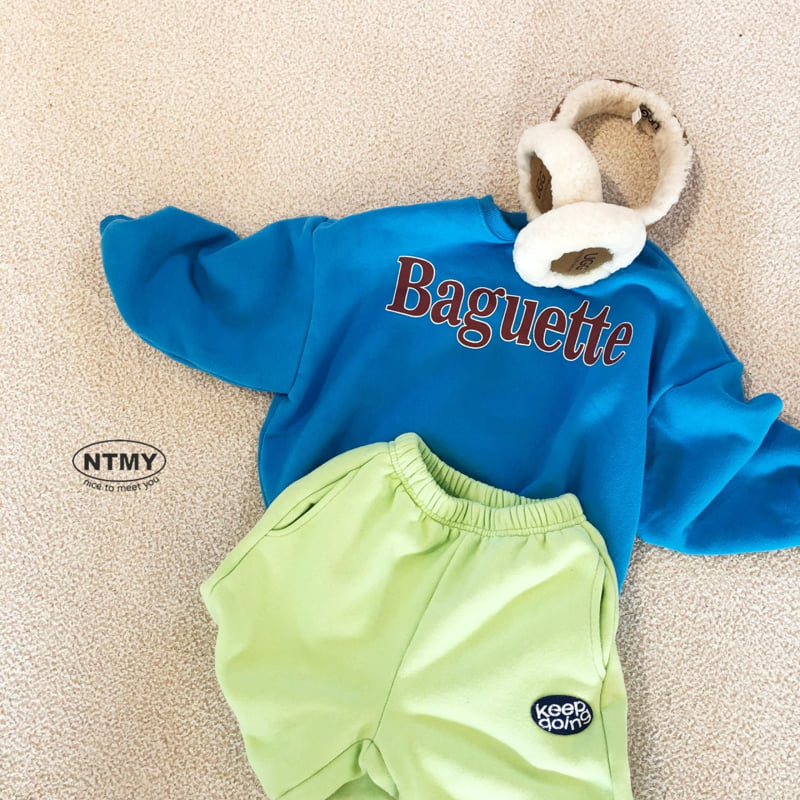 Nice To Meet You - Korean Children Fashion - #kidsstore - Baguette Sweatshirt - 10