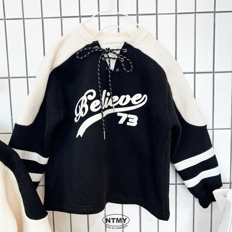 Nice To Meet You - Korean Children Fashion - #kidsstore - Believe Sweatshirt - 8