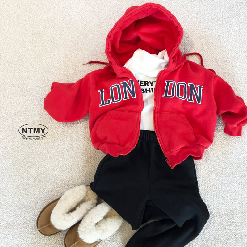 Nice To Meet You - Korean Children Fashion - #kidsshorts - London Hood Zip-up - 4
