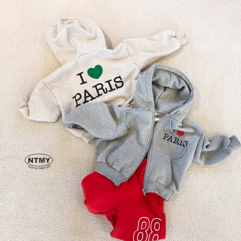 Nice To Meet You - Korean Children Fashion - #kidsstore - Paris Hood Zip-up