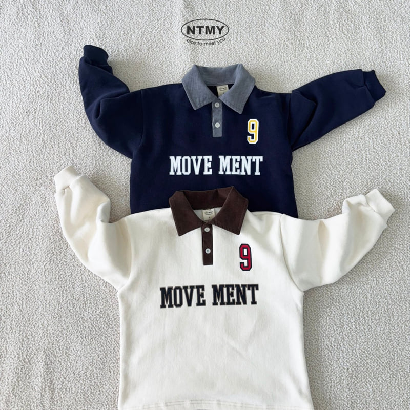 Nice To Meet You - Korean Children Fashion - #littlefashionista - Move Collar Sweatshirt